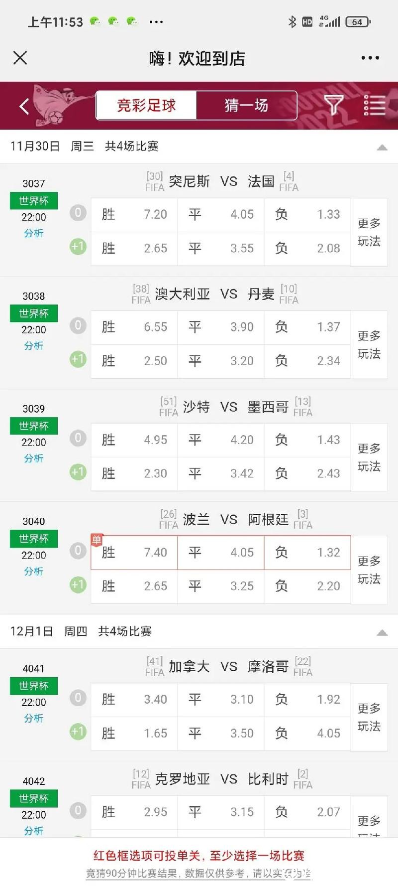 看世界杯买球赔率的变动趋势